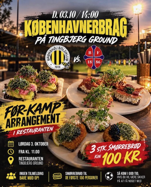 Reklame for Brønshøj mod Frem